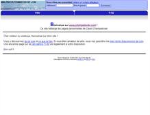 Tablet Screenshot of champelovier.com